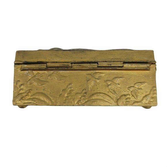 Vintage Japanese Metal Dragon Cigarette Box - Picture 4 of 11